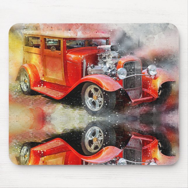 Tapis De Souris Automobile vintage (Devant)