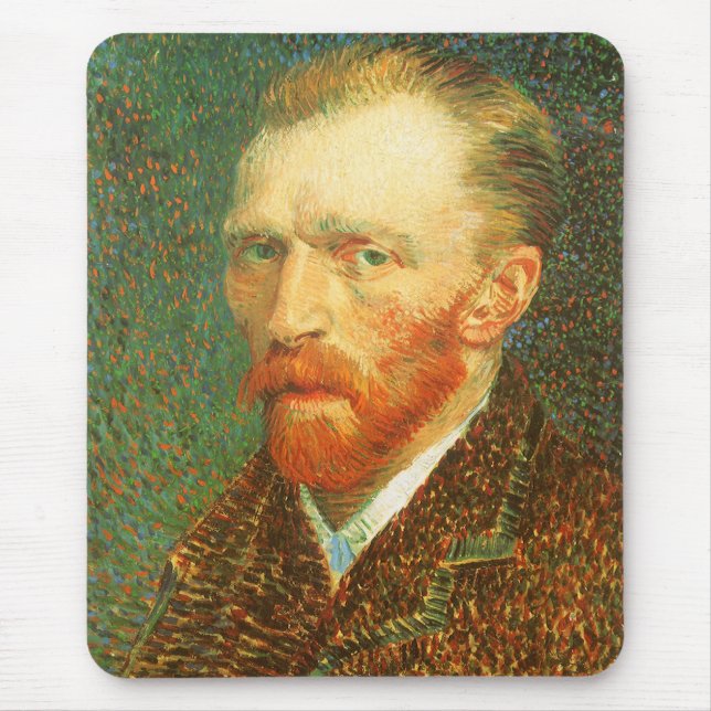 Tapis De Souris Autoportrait de Vincent van Gogh (Devant)