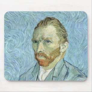 Tapis De Souris Autoportrait de Vincent van Gogh  , 1889
