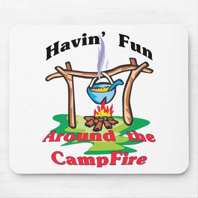 Tapis De Souris Autour du feu de camp (Devant)