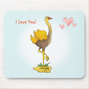 Tapis De Souris Autruche mignonne