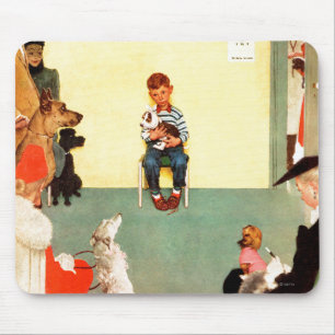 Tapis De Souris Aux vétérinaires par Norman Rockwell