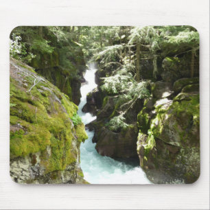 Tapis De Souris Avalanche Gorge II dans le parc national de Glacie