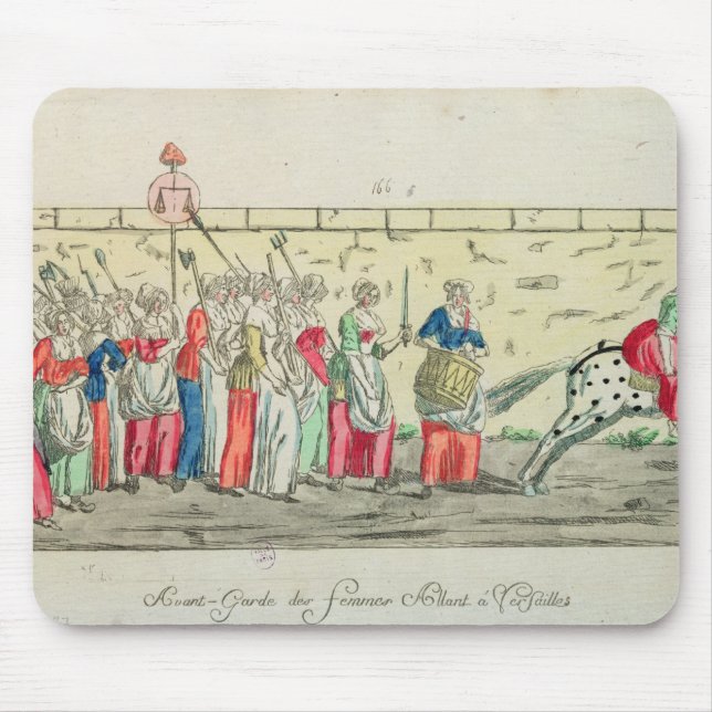 Tapis De Souris Avant-garde des femmes allant à (Devant)