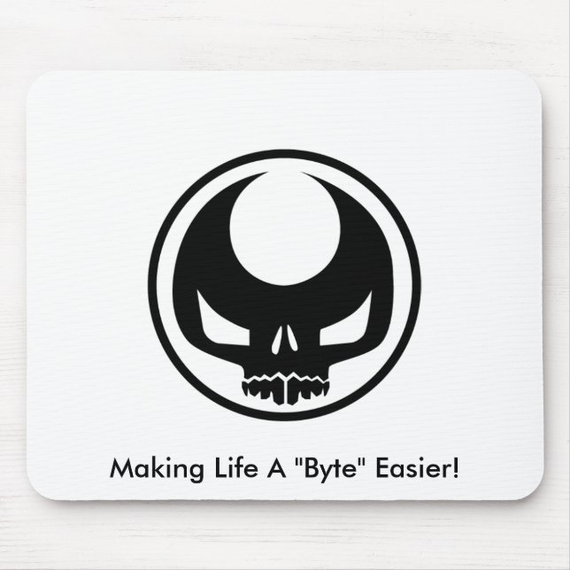 Tapis de souris avec le logo et le slogan de cc (Devant)