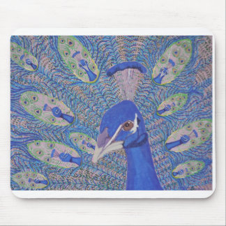 tapis de souris avec le paon