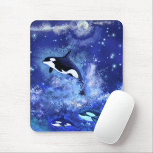 Tapis de souris avec orques