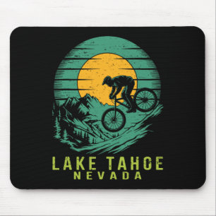 Tapis De Souris Aventure de VTT à Lake Tahoe Nevada 