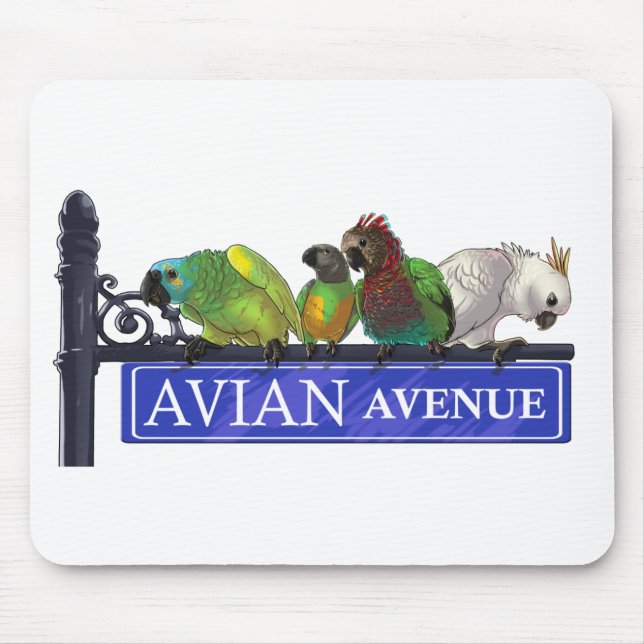 Tapis De Souris Avenue aviaire Mousepad (choisissez n'importe (Devant)