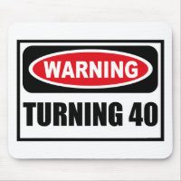 Avertissement TOURNANT 40 Mousepad