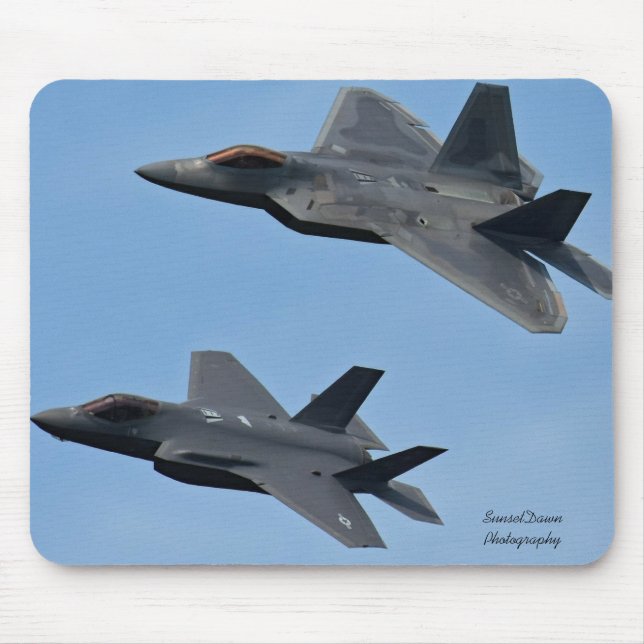 Tapis De Souris Avion de chasse F-35 et F-22 (Devant)