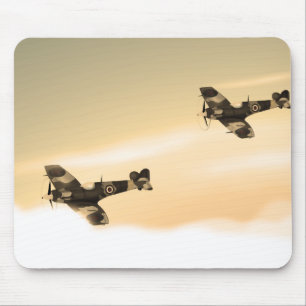 Tapis De Souris Avion Vintage