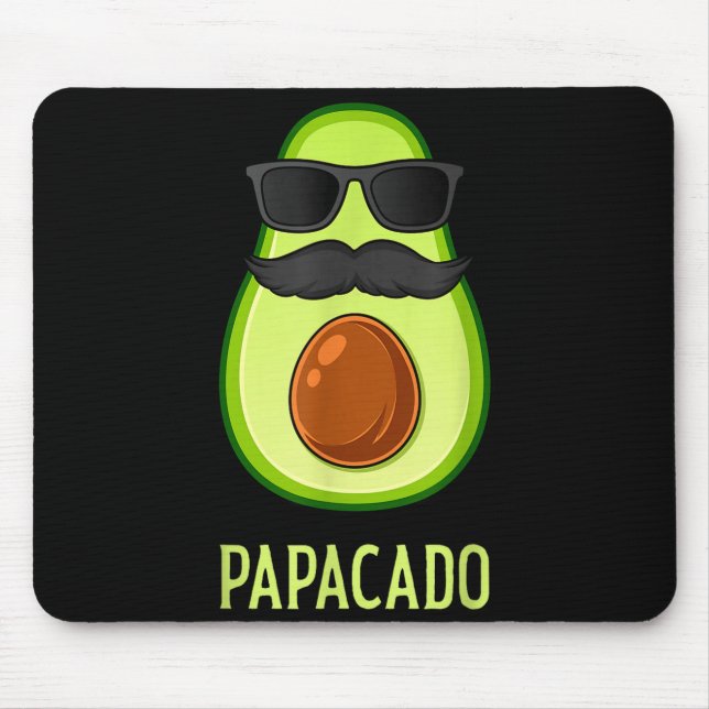 Tapis De Souris Avocado Dad Papacado Funny Daddy Father Avocado  (Devant)