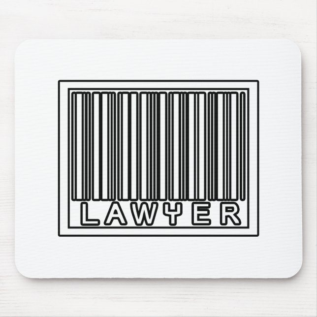 Tapis De Souris Avocat Barcode (Devant)