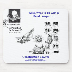Tapis De Souris Avocat mort Mousepad de construction de Lawyer™