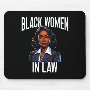 Tapis De Souris Avocat noir Avocat afro-américain Histoire noire