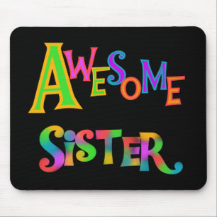 Tapis De Souris Awesome Soeur T-shirts et cadeaux