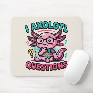 Tapis De Souris Axolotl nerd mignon Je Axolotl Questions Points d'