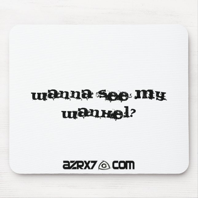 Tapis De Souris AZRX7sticker, veulent voir mon wankel ? (Devant)