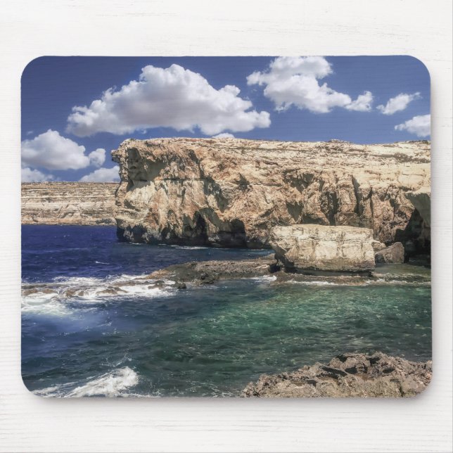 Tapis De Souris Azure Window Attraction Sur L'Île Gozo (Devant)