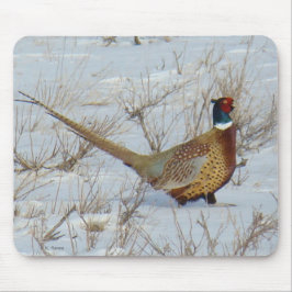 Tapis De Souris B22 Faisan de Colchide dans la Neige