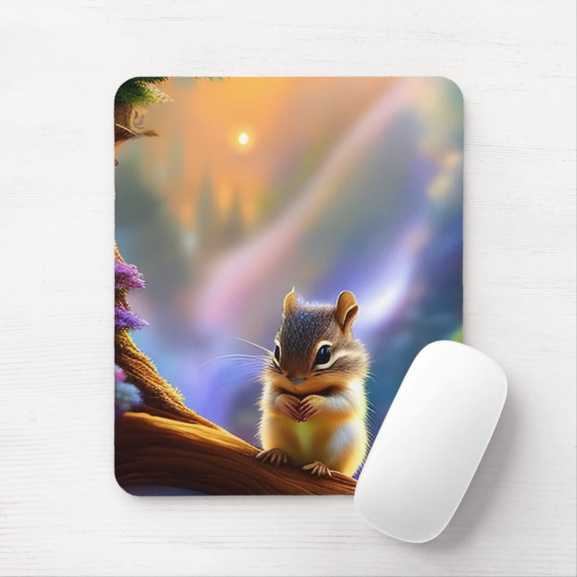 Tapis De Souris Baby Chipmunk (Avec souris)