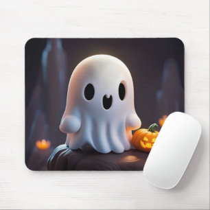 Tapis De Souris Baby Ghost Déplaisant mignon caractère Halloween