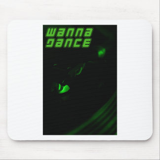 Tapis De Souris Bac vert Wanna Dance Texte Sticker vertical