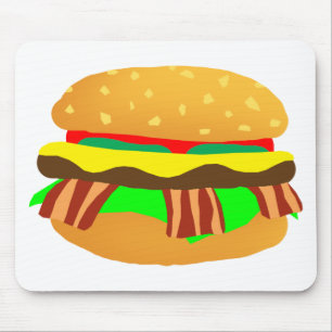Tapis De Souris Bacon Cheeseburger