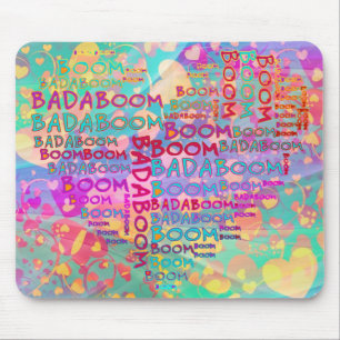 Tapis De Souris Badaboom du coeur   motif cardiaque