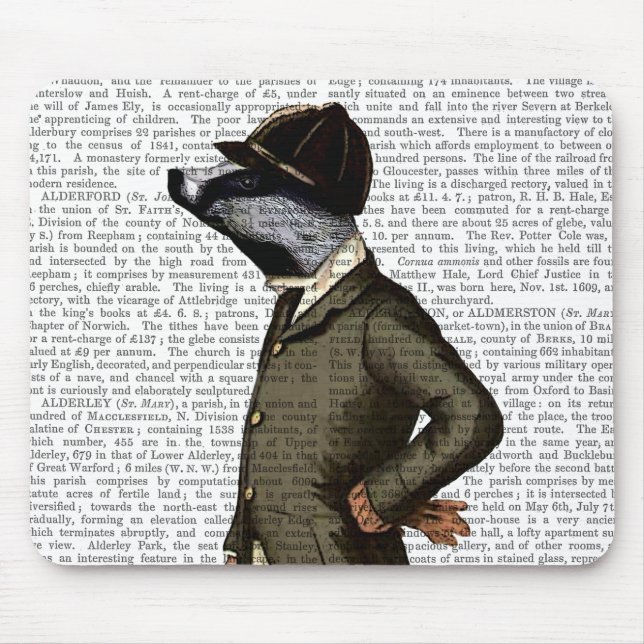 Tapis De Souris Badger The Rider Portrait (Devant)