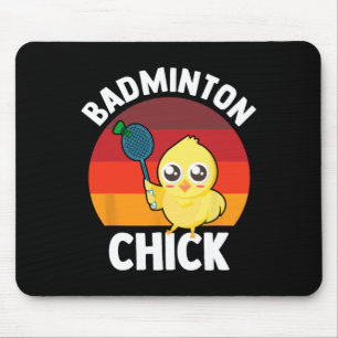Tapis De Souris Badminton Chick Badminton Player Navette Sports Sm