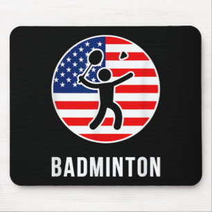 Tapis De Souris Badminton États-Unis