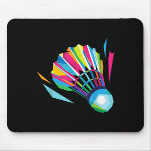 Tapis De Souris Badminton Game Shuttle Sport Badminton Pop Art