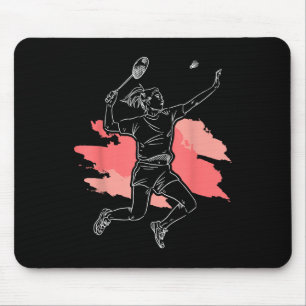 Tapis De Souris Badminton Girl - Smash Shuttle Sports d'Athlète