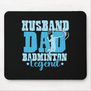 Tapis De Souris Badminton Legends Retro Shuttle Hommes's Badminto