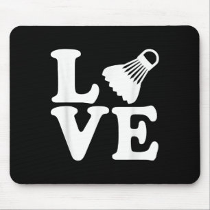 Tapis De Souris Badminton Love