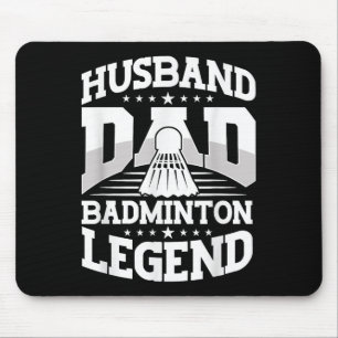Tapis De Souris Badminton, mari papa légende de badminton volant F