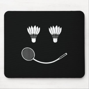 Tapis De Souris Badminton Smile Love Coach du joueur de l'équipe