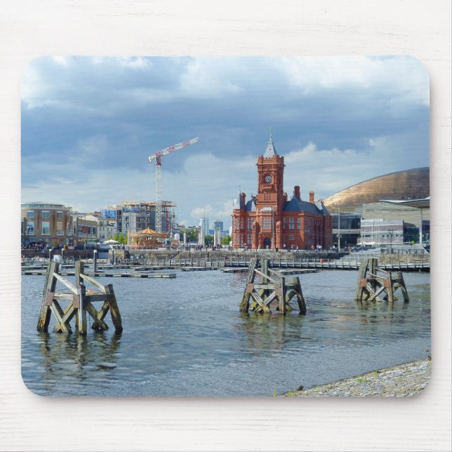 Tapis De Souris Baie de Cardiff, Cardiff, Pays de Galles (Devant)