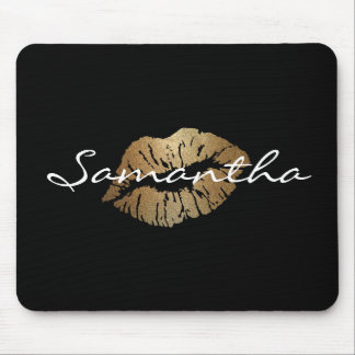 Tapis De Souris Baiser d'or de parties scintillantes de Faux