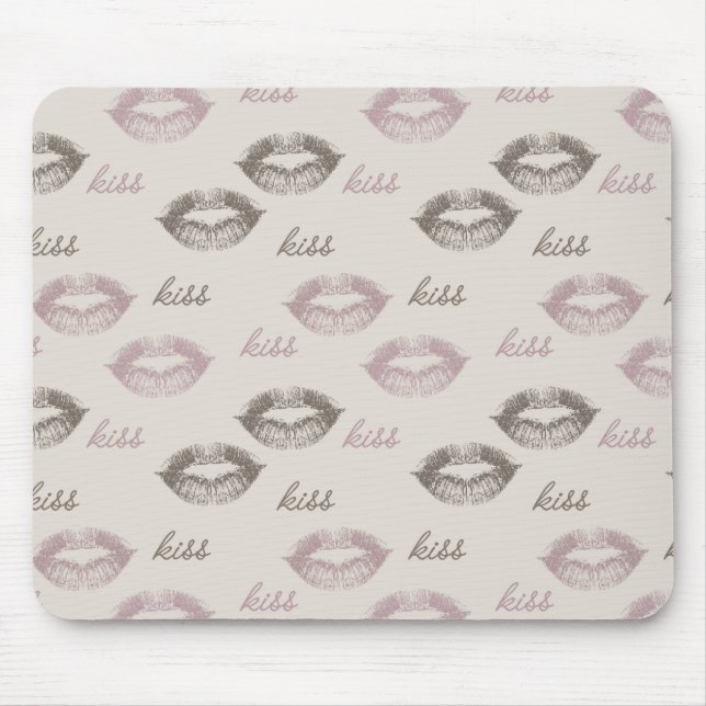 Tapis De Souris Baiser les lèvres (Devant)