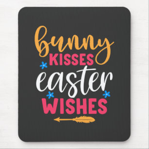 Tapis De Souris Baisers de lapin Voeux de Pâques-69739