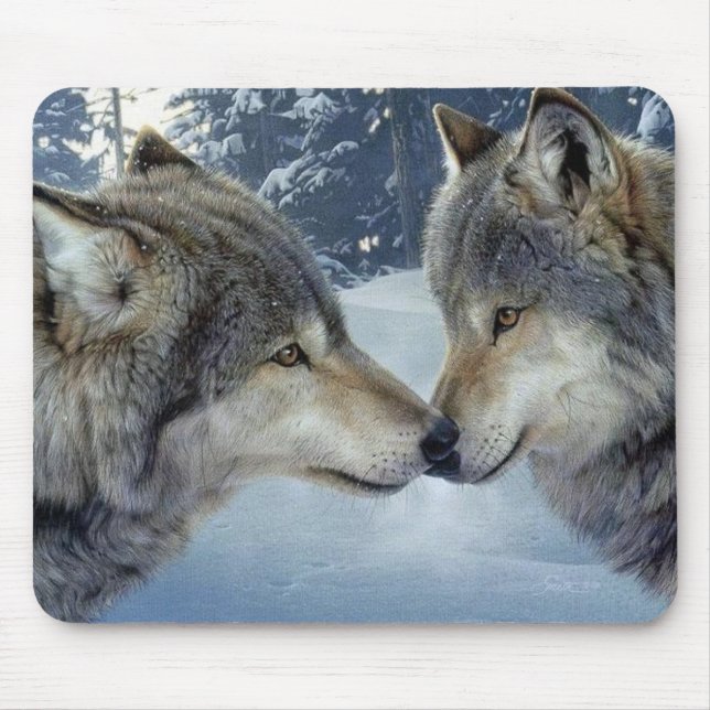Tapis De Souris Baisers des loups (Devant)
