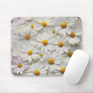 Tapis De Souris Baisson Blanc Sur Papier Distressé