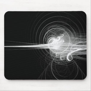 Tapis De Souris Balayage fractal - Noir