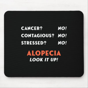 Tapis De Souris Bald Balding Alopecia Areata Perte de cheveux Prob