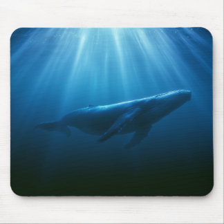Tapis De Souris Baleine à bosses sous-marine