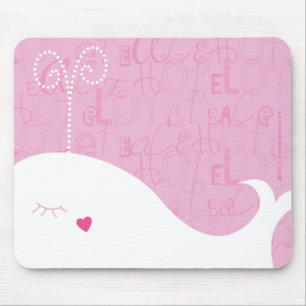 Tapis De Souris Baleine Mousepad d'espoir de paix d'amour