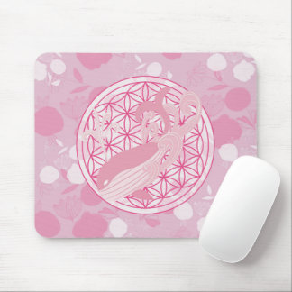 Tapis De Souris baleine, totem animal, zen, chakra, fleur de vie